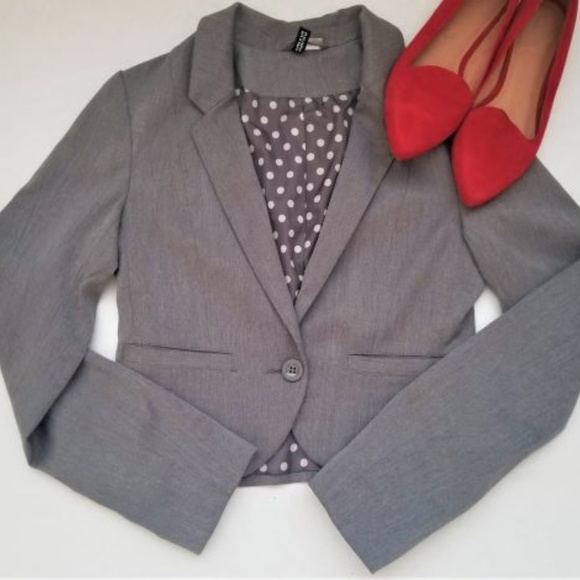 H&M Jackets & Blazers - NWOT H&M Gray Fitted Blazer, Women's Size 4